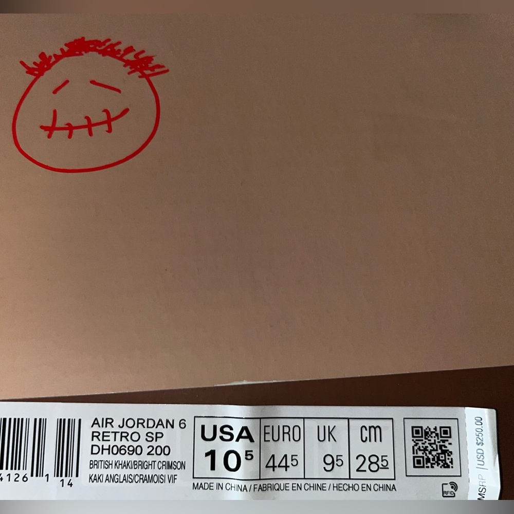Travis Scott retro 6 (British khaki)